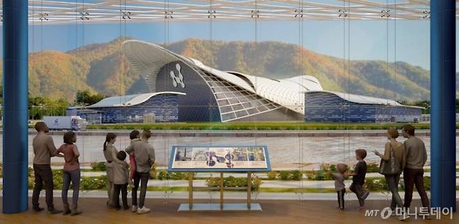 미국 뉴스케일파워 기업의 소형모듈원전(SMR) 상상도. / 사진=뉴스케일파워