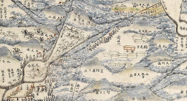 탐라순력도 '산장구마' 일부분 [제주도 제공]