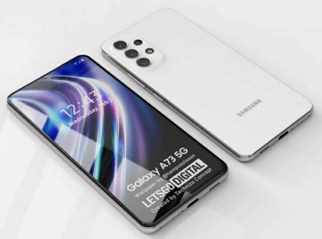 삼성전자 갤럭시A73 예상 이미지(사진=렛츠고디지털)