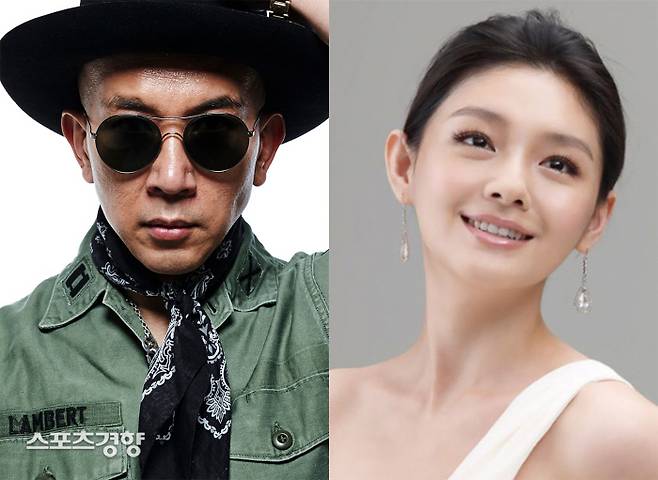 결혼을 깜짝 발표한 구준엽(왼쪽)과 대만 배우 서희원을 두고 각계의 축하가 이어지고 있다. 경향신문 자료사진