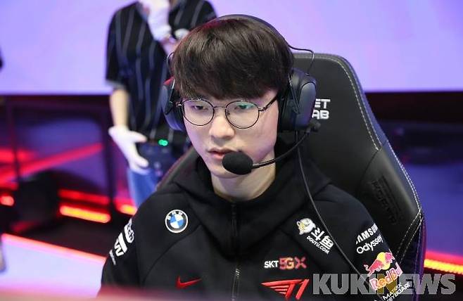 T1의 '페이커' 이상혁.&nbsp; &nbsp;쿠키뉴스 DB