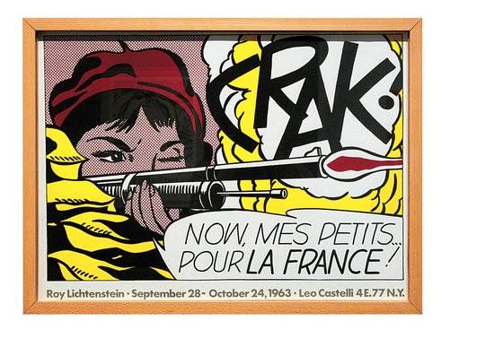 전시장에서는 로이 리히텐슈타인의 다양한 작품들을 만날 수 있다. 만화책의 한 페이지 중 한 컷을 캔버스에 옮긴 ‘크랙’.
