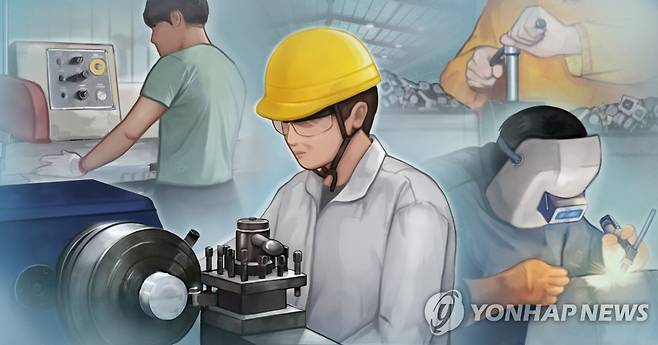 금속가공업 근로자 (PG) [홍소영 제작] 일러스트