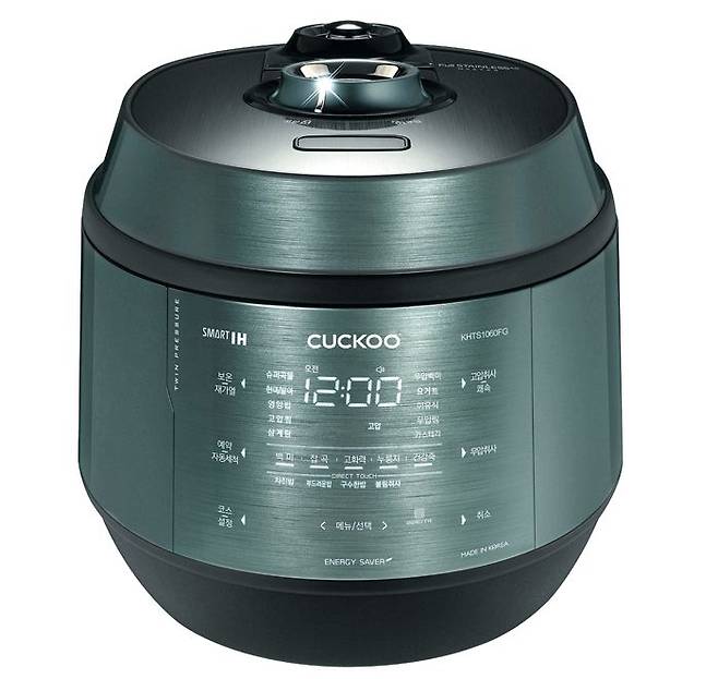 메탈릭그린을 적용한 쿠쿠 전기밥솥