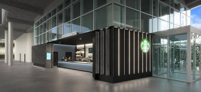 ▲스타벅스 창원NC파크R점 투시도. (사진=스타벅스 코리아)