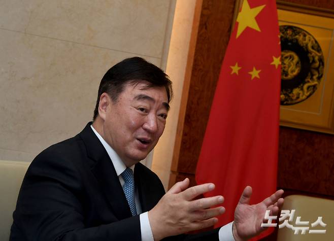 싱하이밍 주한중국대사가 대선 이후 처음으로 CBS노컷뉴스와 인터뷰를 진행했다. 황진환 기자