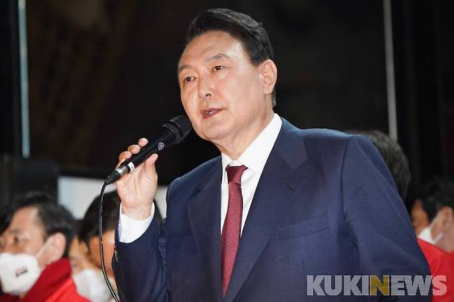 윤석열 대통령 당선인.&nbsp; &nbsp;사진=임형택 기자