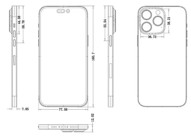 '아이폰14 프로맥스' 추정. 사진=맥스 웨인바흐 트위터