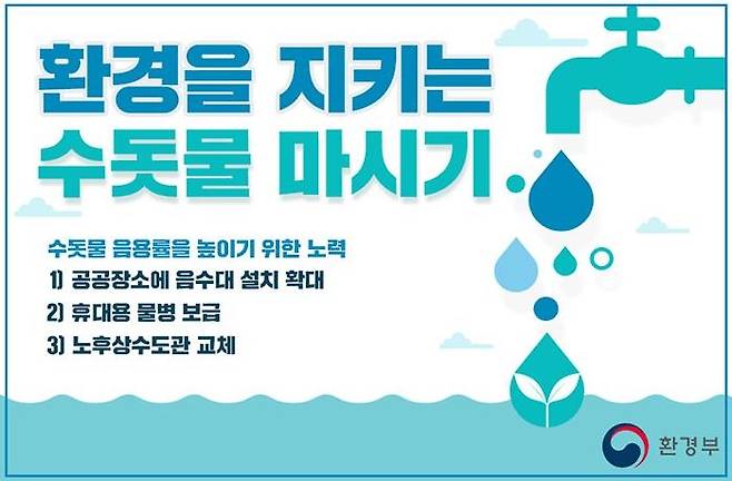 환경을 지키는 수돗물 마시기 [환경부 제공. 재판매 및 DB 금지]
