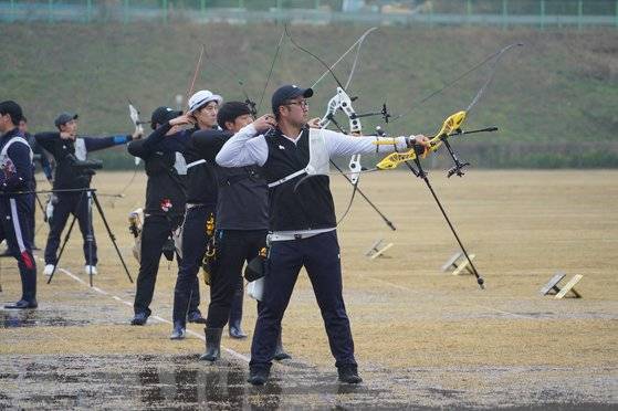 2022 양궁 국가대표 선발전을 통과한 김우진. [사진 대한양궁협회]