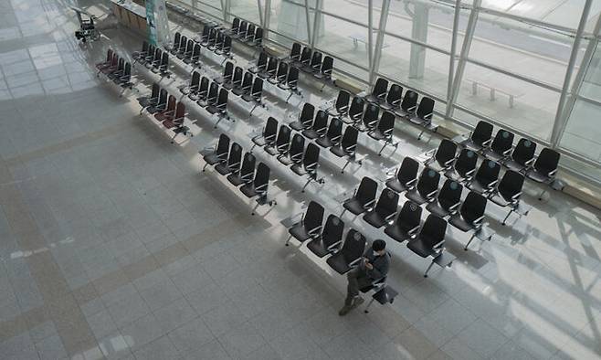 포항 남구 포항공항 대합실. 포항공항은 2016년부터 2020년 8월까지 524억원의 누적 적자를 기록했다.