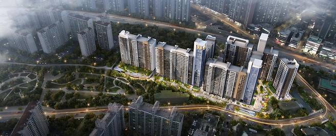 용인 수지 성복역 리버파크 아파트 리모델링 사업 조감도
[포스코건설 제공. 재판매 및 DB 금지]