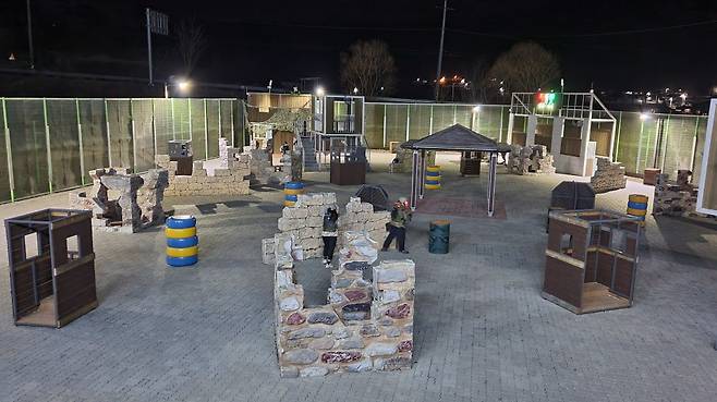 총댕이마을 서바이벌 게임 현장