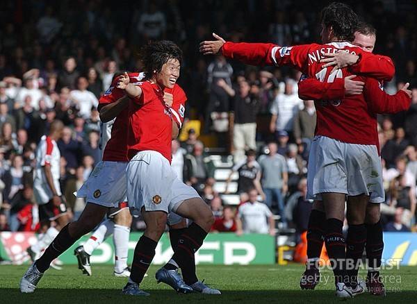 박지성(맨체스터유나이티드 시절). 게티이미지코리아