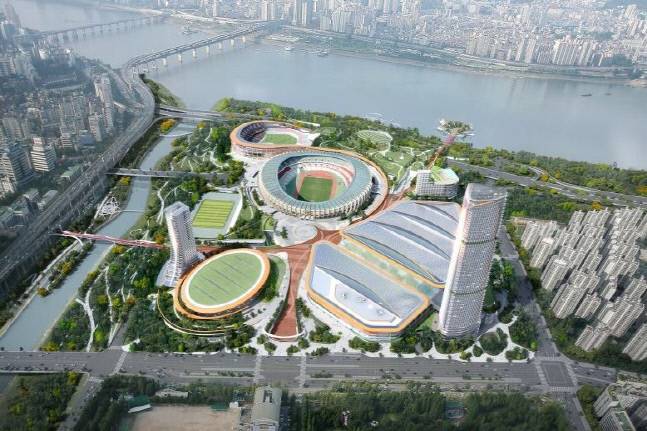 잠실 스포츠 마이스 한화 컨소시엄 조감도