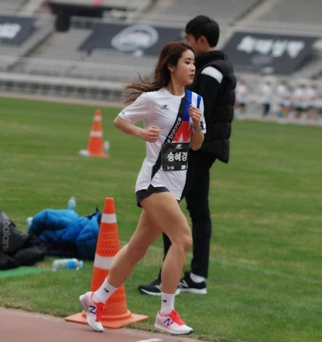 송혜경 씨가 질주하고 있다. 송혜경 씨 제공