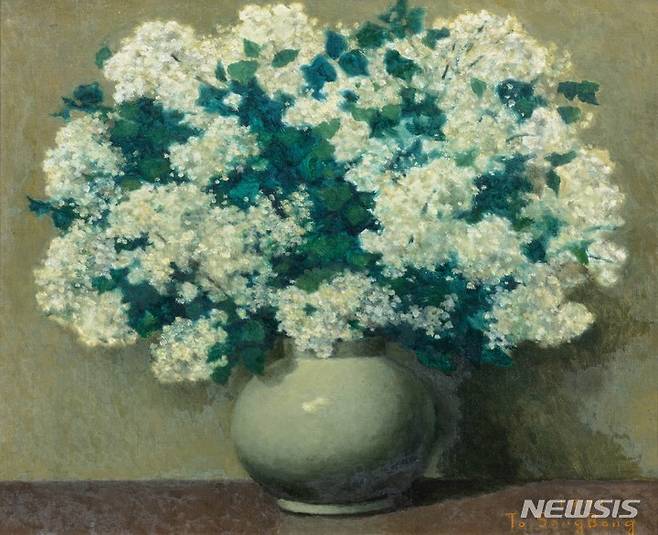 [서울=뉴시스]도상봉, 라일락, oil on canvas,45.5×53cm (10), 1971. 추정가 2억~3억6000만 원.