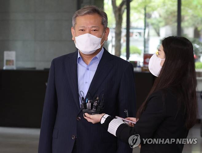 답변하는 이상민 행안부 장관 후보자 [연합뉴스 자료사진]