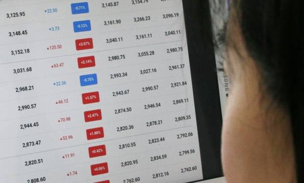 투자자가 주가지수를 확인하고 있다. /사진=뉴스1