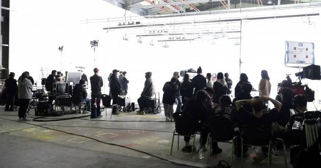 걸그룹 버가부 뮤직비디오 촬영 현장