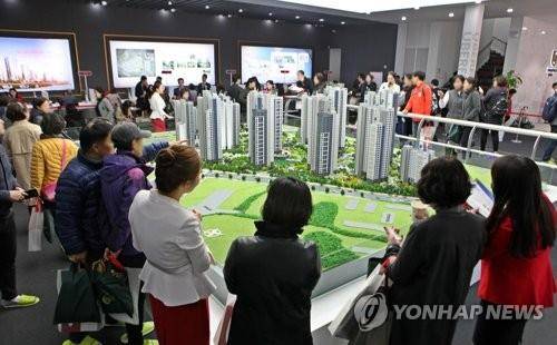 2018년 3월 개관 당시 과천위버필드 견본주택 [연합뉴스 자료사진]