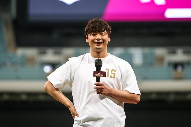 ▲ 오주원이 은퇴사를 말하고 있다.ⓒ키움 히어로즈
