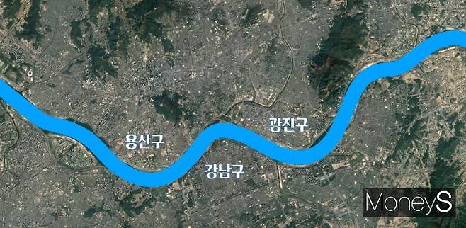 사진은 백 교수가 보여준 서울의 소위 명당이라는 지역. /사진=백재권 사이버한국외국어대학교 교수