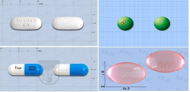 알약 종류. 위 왼쪽부터 시계방향으로 정제, 장용제(필름코팅), 연질캡슐, 경질캡슐. /사진=약학정보원