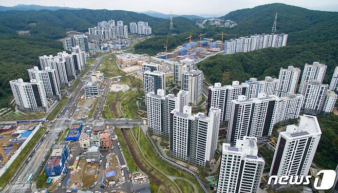 경기도 성남시 분당구 대장동 아파트 단지의 모습. 2021.10.7/뉴스1 © News1 이재명 기자