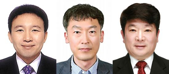 (왼쪽부터)안상욱, 김영목, 오정환 교수.