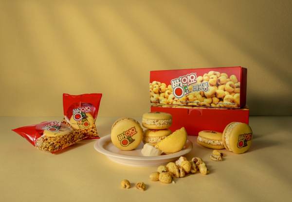 CJ프레시웨이에서 단체급식 업체에 제공하는 ‘뻥이요 마카롱’. CJ프레시웨이 제공