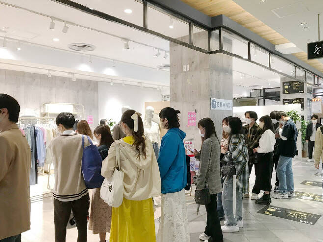 ▲브랜디 일본 시부야 마루이 모디 쇼핑몰 팝업. (사진=브랜디)