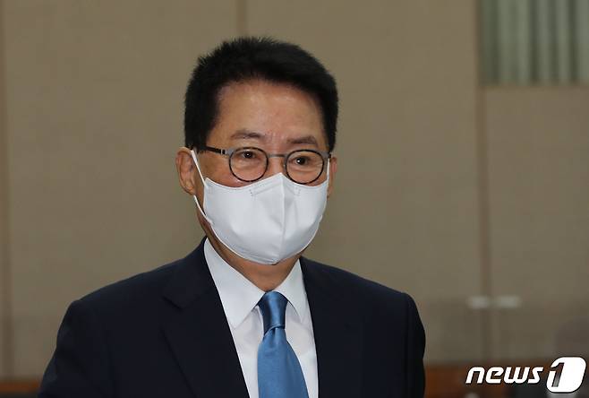 박지원 전 국가정보원장. 2021.10.28/뉴스1 © News1 국회사진취재단