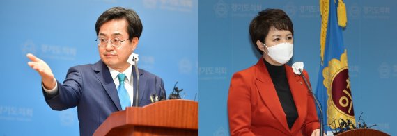 더불어민주당 김동연(왼쪽)-국민의힘 김은혜(오른쪽) 경기도지사 후보./© 뉴스1 /사진=뉴스1