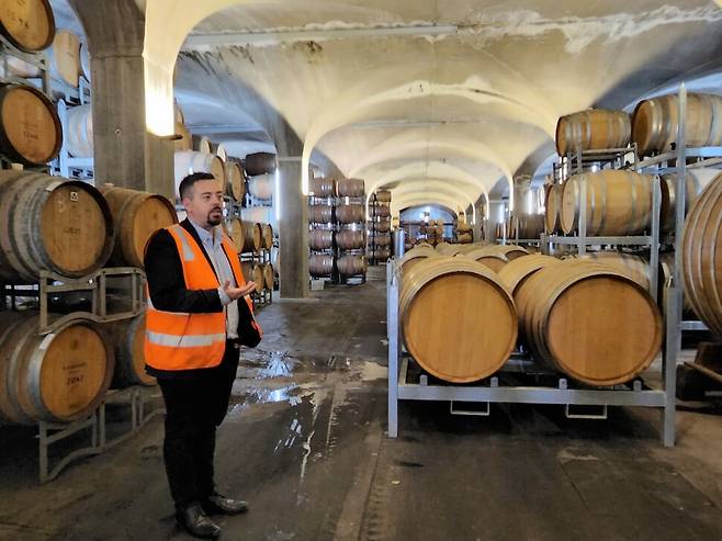 예링 스테이션의 와인 창고. 허윤희 기자