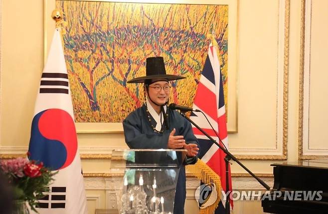 김건 주영 한국대사 [주영한국대사관 제공. 재판매 및 DB 금지]