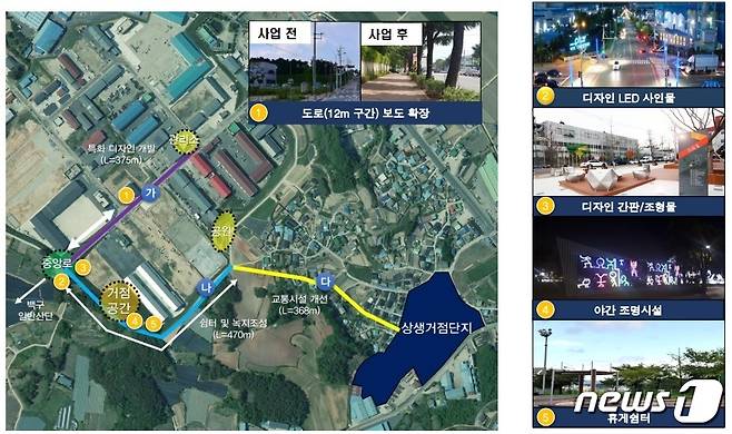 전북 김제 백구·월촌농공단지 활성화 패키지 지원사업 계획도.© 뉴스1