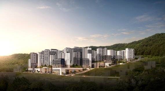 KCC건설 '수성 포레스트 스위첸' 투시도