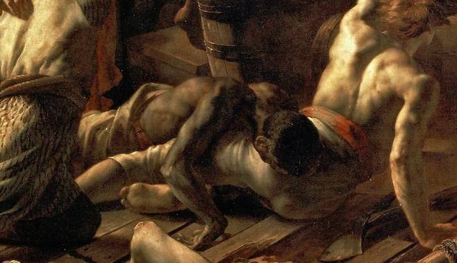 테오도르 제리코, 메두사호의 뗏목(일부), 491x716cm, 1819