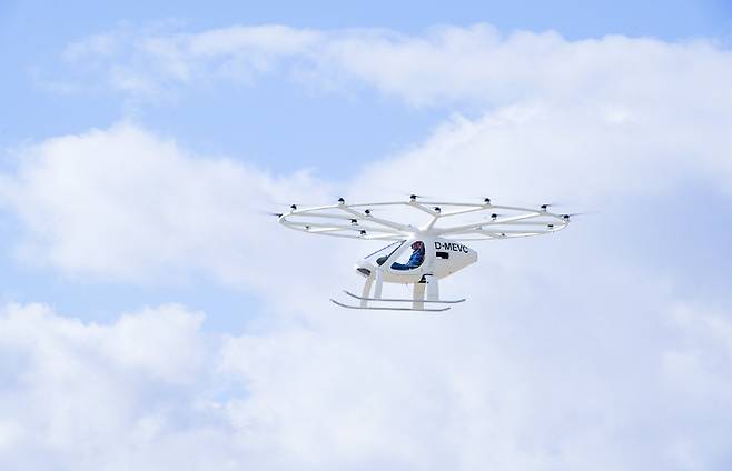 지난해 11월 이뤄진 K-UAM Team Korea의 UAM 실증 모습. SK텔레콤 뉴스룸 제공.