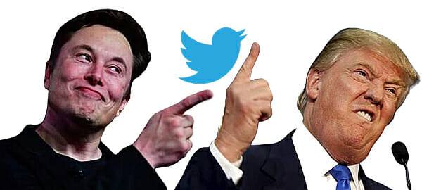 (왼쪽부터) 일론 머스크 테슬라 최고경영자, 도널드 트럼프 전 미국 대통령 (사진=지디넷코리아)