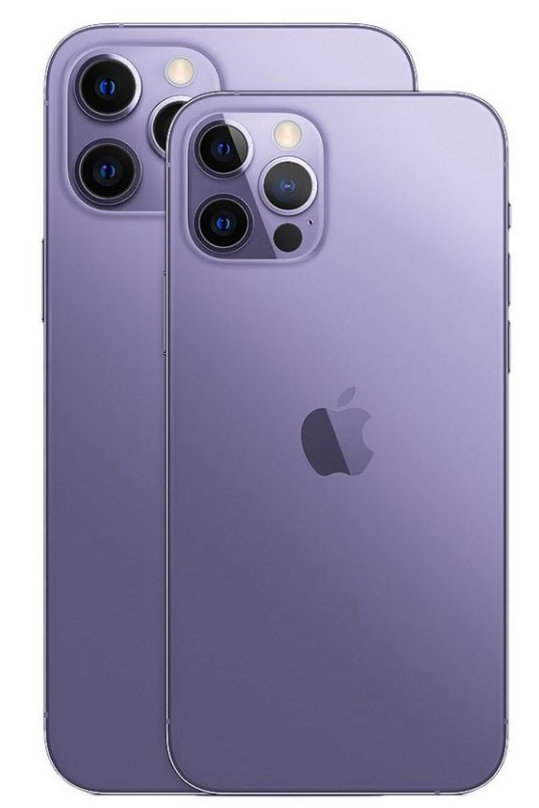 애플의 새로운 플래그십 스마트폰 아이폰14에는 전작인 아이폰13 제품군에 적용됐던 색상들과 함께 보라색이 추가될 전망이다. 맥루머스 제공
