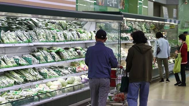 지난 8일 서울의 한 대형마트에서 장을 보는 시민의 모습 / 사진=연합뉴스