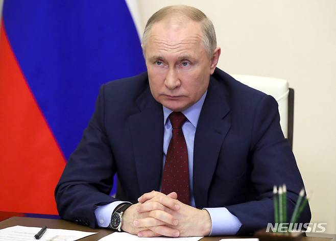 [모스크바=AP/뉴시스] 블라디미르 푸틴 러시아 대통령