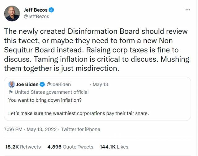 제프 베이조스 트위터 계정