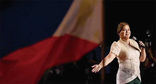 사라 두테르테 부통령 당선인. 사진 로이터뉴스1