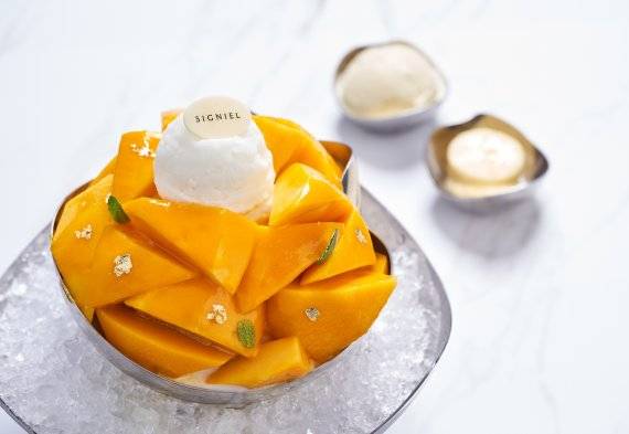 시그니엘 부산 '애플망고빙수'
