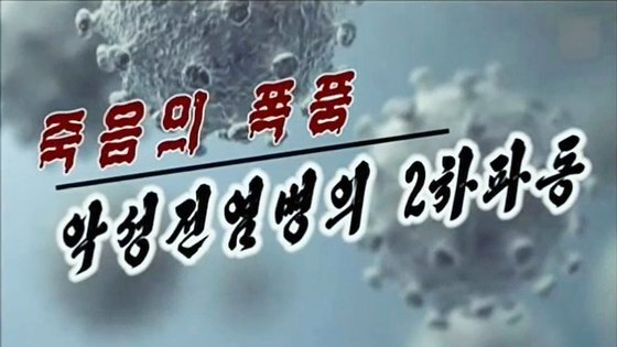 조선중앙TV는 코로나19 유행이 한창이던 2020년 10월 '죽음의 폭풍-악성전염병의 2차 파동'이라는 특집 프로그램을 통해 코로나19 확산 상황을 전하며 주민들의 방역에 경각심을 강조했다. 조선중앙TV 캡처