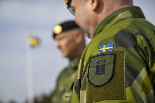 스웨덴 군대 휘장 /사진=블룸버그