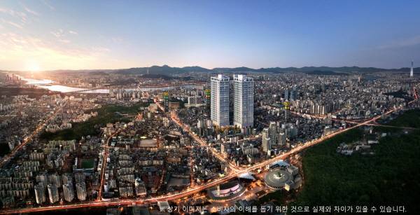 사진. '디오페라 서초 해링턴 타워' 광역조감도